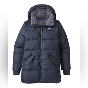 Patagonia Black Hooded Women's Puffer Coat